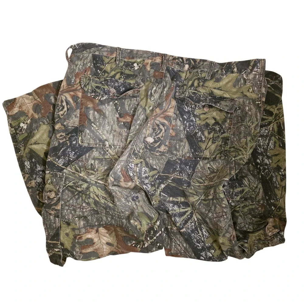 Mossy Oak Obsession Camo Cargo Pants Mens XL 40-42 Green Brown Woodland Hunting